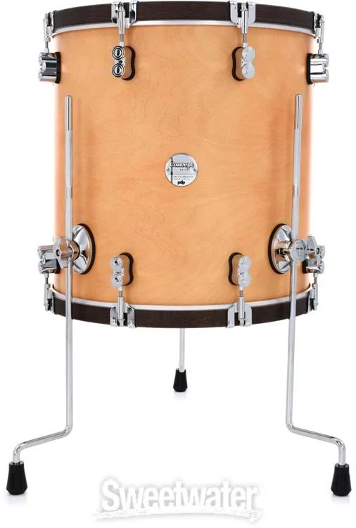  PDP Concept Maple Classic 3-piece Shell Pack with 26 inch Kick - Natural with Walnut Hoops