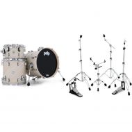 PDP Concept Maple Bop 3-piece Shell Pack and Hardware Bundle - Twisted Ivory