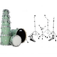 PDP Concept Maple 7-piece Shell Pack and Hardware Bundle - Satin Seafoam