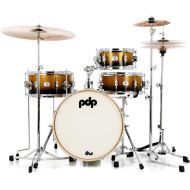 PDP Daru Jones New Yorker 4-piece Drum Set - Gold to Black Sparkle Fade