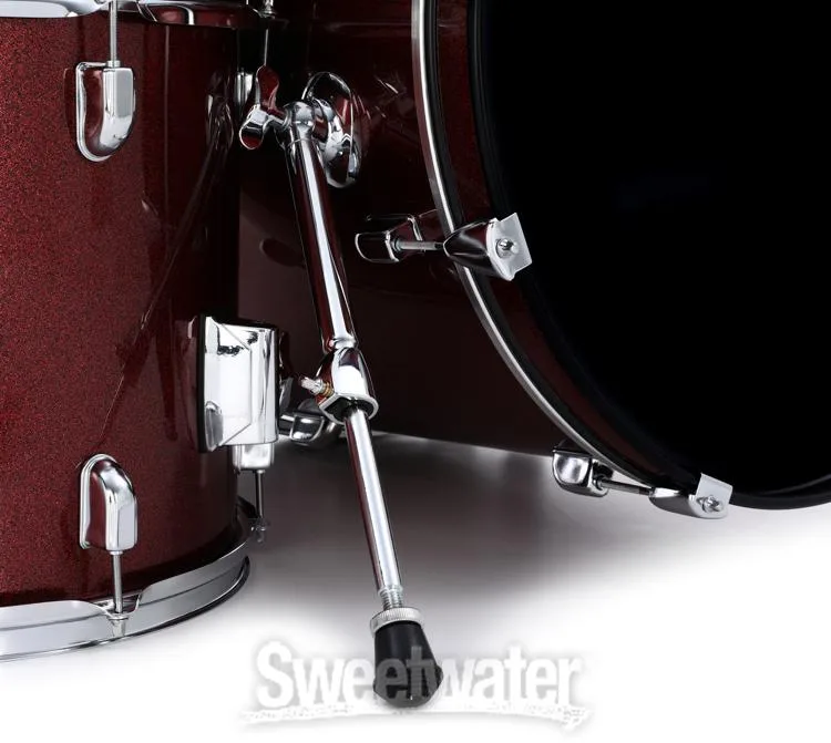  PDP Center Stage PDCE2015KTRR 5-piece Complete Drum Set with Cymbals - Ruby Red Sparkle