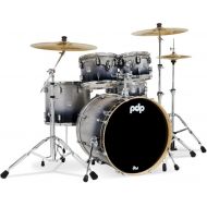 PDP Concept Maple Shell Pack - 5-piece - Silver To Black Sparkle Fade