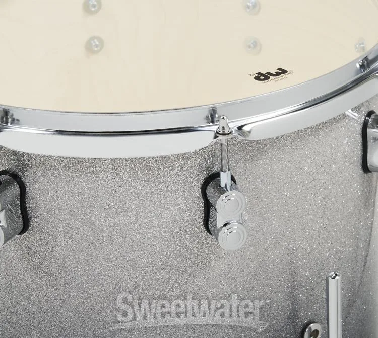  PDP Concept Maple Shell Pack - 5-piece - Silver To Black Sparkle Fade