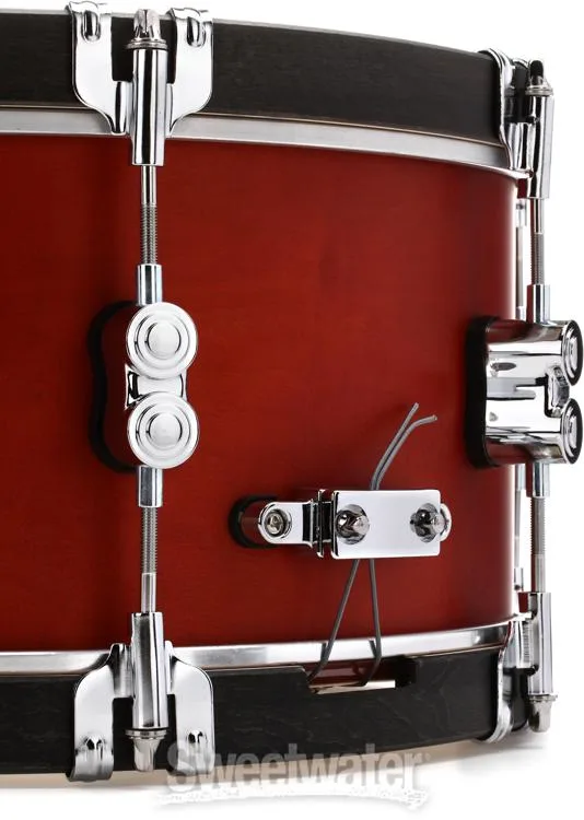  PDP Concept Maple Classic Snare Drum - 6.5 x 14-inch - Ox Blood with Ebony Hoops