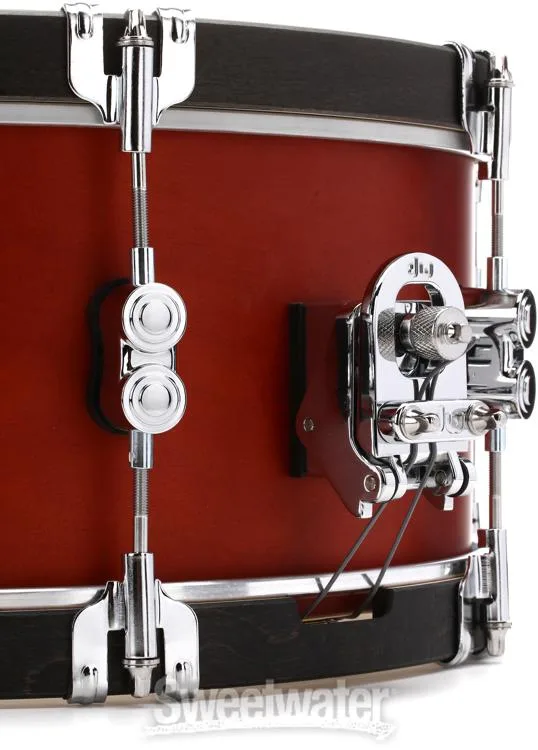  PDP Concept Maple Classic Snare Drum - 6.5 x 14-inch - Ox Blood with Ebony Hoops