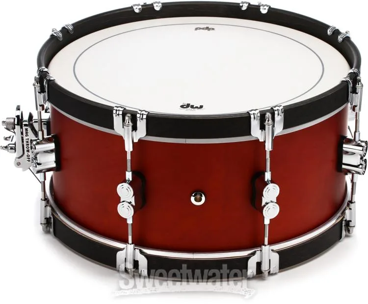  PDP Concept Maple Classic Snare Drum - 6.5 x 14-inch - Ox Blood with Ebony Hoops