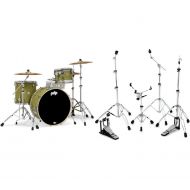 PDP Concept Maple Rock 3-piece Shell Pack and Hardware Bundle - Satin Olive