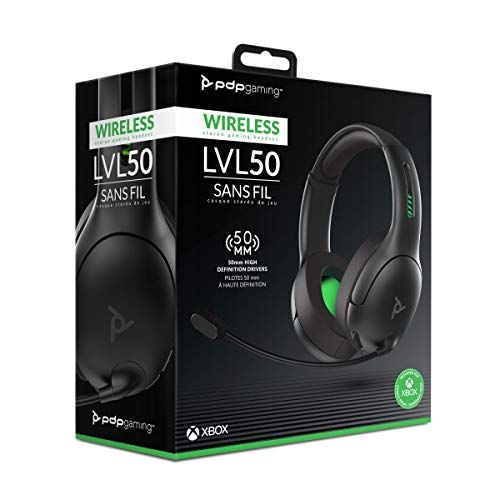  [아마존핫딜][아마존 핫딜] By PDP PDP Xbox One LVL50 Wireless Stereo Gaming Headset for Xbox One, 048-025-NA-BK