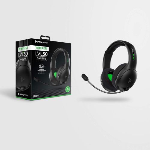  [아마존핫딜][아마존 핫딜] By PDP PDP Xbox One LVL50 Wireless Stereo Gaming Headset for Xbox One, 048-025-NA-BK