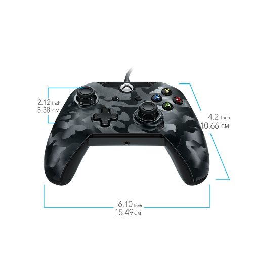  [아마존베스트]By PDP PDP Stealth Series Wired Controller for Xbox One, Xbox One X and Xbox One S, Phantom Black