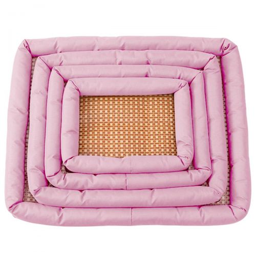  PEACE NEST Summer Pet Bed Cool Mattress Kennel Dog Cat Nest Breathable Rattan Mat Comfortable Dog Sleep Padded Soft Mat