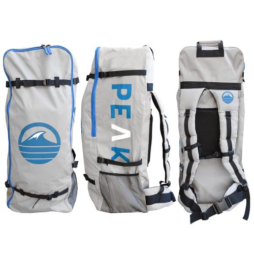  PEAK Paddle Boards PEAK Inflatable 106 Stand Up Paddle Board Complete Package (6 Thick) | Includes Adjustable Paddle , Travel Backpack, Coil Leash (Aqua)