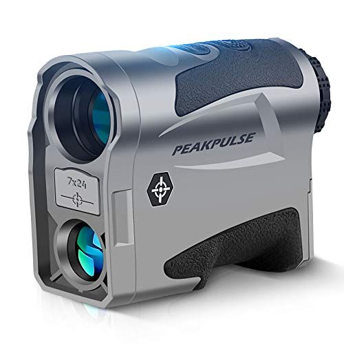  PEAKPULSE Golf Rangefinder with Slope Compensation Technology, Flag Acquisition with Pulse Vibration Technology and Fast Focus System, Perfect for Choosing The Right Club. 600 Yard