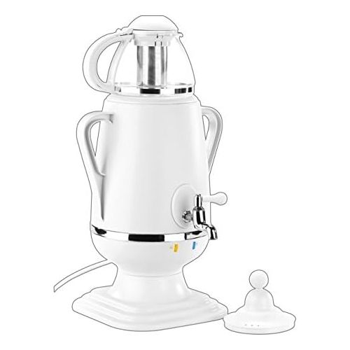  PEARL Samovar: Samowar-Teebereiter mit Glas-Teekanne, 2.200 Watt, 3,5 und 0,5 Liter (Teekanne Warmhaltefunktion)