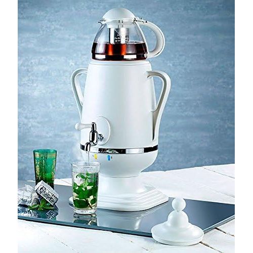  PEARL Samovar: Samowar-Teebereiter mit Glas-Teekanne, 2.200 Watt, 3,5 und 0,5 Liter (Teekanne Warmhaltefunktion)