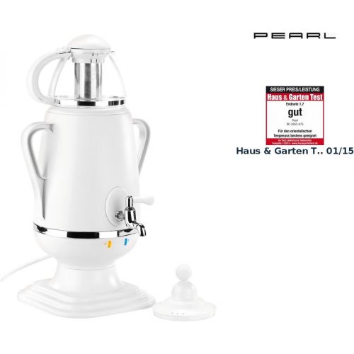  PEARL Samovar: Samowar-Teebereiter mit Glas-Teekanne, 2.200 Watt, 3,5 und 0,5 Liter (Teekanne Warmhaltefunktion)