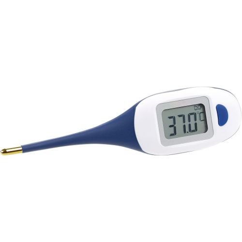  PEARL Fieber-Messgerate: 2er-Set Medizinische Fieberthermometer, biegsame Spitze, vergoldet (Thermometer mit Display und Spitze)