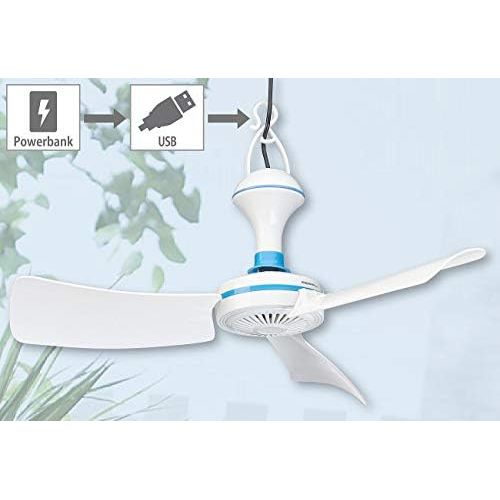  [아마존베스트]PEARL USB fan: mobile USB ceiling fan with hanger, diameter 42 cm, 5 W, 300 rpm (mobile fan)