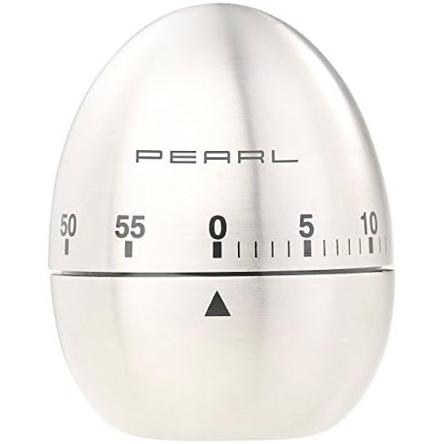  [아마존베스트]PEARL Kitchen Alarm Clock: Stainless Steel Egg Timer, 60 Minute Timer and Beep (Timer Timer)