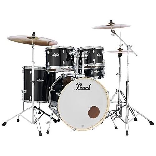  [아마존베스트]PEARL EXPORT EXX725Z/C31Black and Sabian SBR Cymbals Set with Drum Stool. Plus Keepdrum Drumsticks