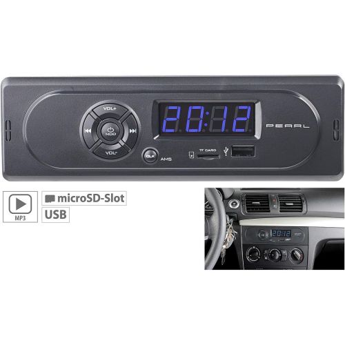  [아마존베스트]-Service-Informationen PEARL Radio USB: MP3 car radio CAS-300 with playback of USB and microSD, 2 x 7 W (MP3 radio).