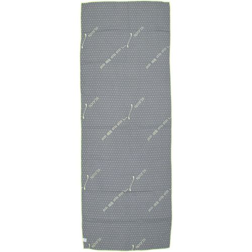  [아마존베스트]PEARL sports Fitness cloth: 2-in-1 microfibre yoga towel & pad, absorbent, non-slip, grey (fitness towel non-slip).