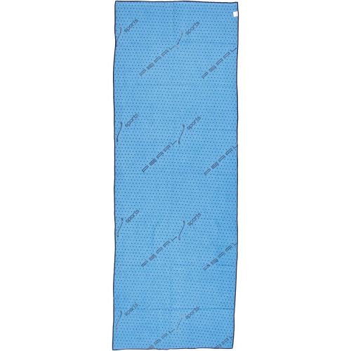  [아마존베스트]PEARL sports Yoga Towel: 2-in-1 Microfibre Yoga Towel & Pad, Absorbent, Non-Slip, Blue (Towel for Gym Mat)