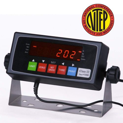  PEC Scales Steel Floor Scale, Accurate Pallet Scale with Smart Digital Indicator for Warehouse Shipping and Heavy Duty Industrial Weighing (24”x24”)
