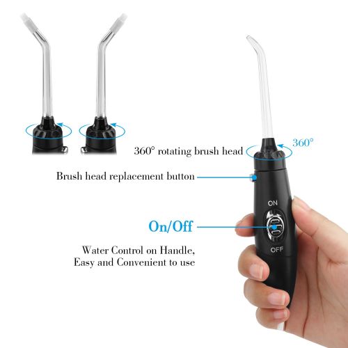  PECHAM 600ml Capacity Professional Water Dental Flosser for Home & Travel - Leak-Proof Electric Quiet...