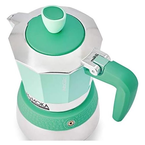  Pedrini Espressokocher MyMoka Induction, 3 Tassen, Emerald