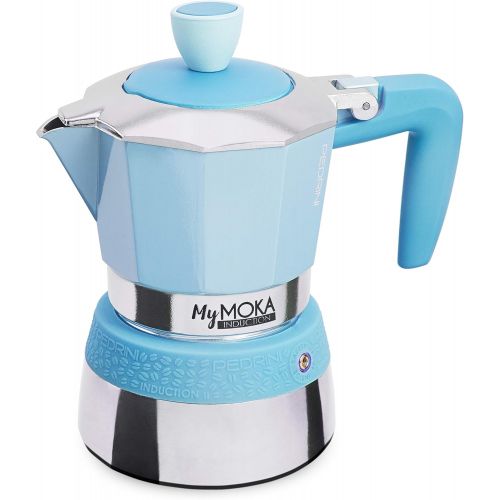  Pedrini Espressokocher MyMoka Induction, 3 Tassen, Cloudnine