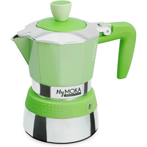  Pedrini Espressokocher MyMoka Induction, 3 Tassen, Mojito