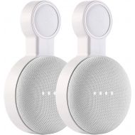 PEF Outlet Wall Mount Holder for Google Nest Mini and Google Home Mini, A Space-Saving Accessories with Cord Management for Google Mini Smart Speaker, No Messy Wires or Screws (2 Pack)