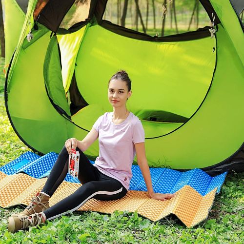  PELLIOT Ultralight Foam Mattress Camping Foam Sleeping Pad Waterproof Soft Mat Adults Picnic Yoga Mats Childrens Crawling Mats Suitable for Indoor and Outdoor