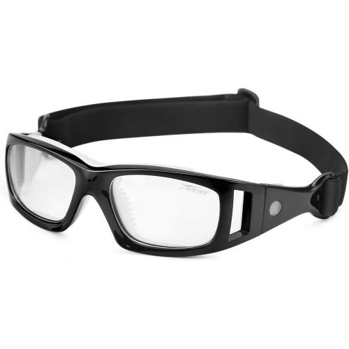  [아마존베스트]Pellor Goggles Sports Glasses with Adjustable Elastic Wrap Strap Safety Eyewear Glasses for Soccer Basketball Motorcycle Outdoor Sports