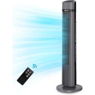 PELONIS 40''Oscillating Tower Fan | Remote Control | Quiet Stand Up | 3 Speed Settings | 3 Modes |15-Hour Timer | LED Display | for Bedroom Home Office Use| Black