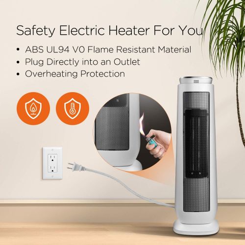  [아마존 핫딜] PELONIS Pelonis PHTPU1501 Ceramic Tower 1500W Indoor Space Heater with Oscillation, Remote Control, Programmable Thermostat & 8H Timer, ECO Mode, Tip-Over Switch & Overheating Protection.