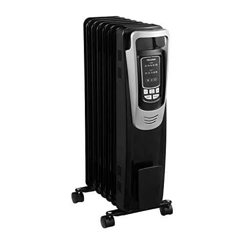  [아마존베스트]PELONIS Electric 1500W Oil Filled Radiator Heater with Safety Protection, LED Display, 3 Heat Settings and Five Temperature settings. Perfect for for Home or Office