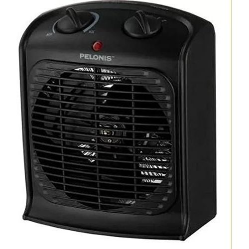  Pelonis Fan-Forced Heater-Small Room, Black