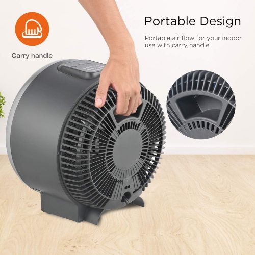 PELONIS Portable Heater with Air Circulation Fan with LED Display. Cooling & Heating Mode Space Heater for All Year Around Use, Tip Over & Overheat Protection,for Home, Office Pers