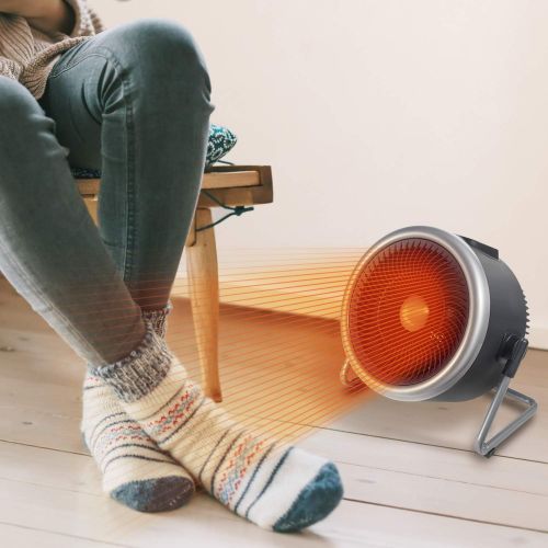  PELONIS Portable 2 in 1 Vortex Heater with Air Circulation Fan and Wide Tilting Angle Stand. Quiet Cooling & Heating Mode, Tip Over & Overheat Protection,for Home, Office Personal