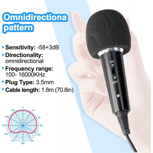  [아마존베스트]Studio Recording Microphone,PEMOTech 3.5mm Phone Computer Microphone,Condenser Broadcast Recording Microphone for Podcast with Stand,Plug & Play PC Microphone for Singing Gaming Li