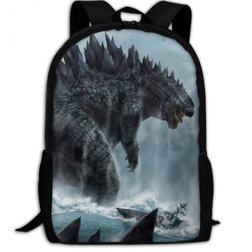  PENTA ANGEL Godzilla Sea Print Multi-function Backpack College Bookbag