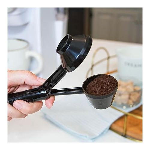  Perfect Pod EZ-Scoop Coffee Scooper & Funnel for Reusable K Cup Refillable Coffee Pods, 2 Tablespoon Capacity