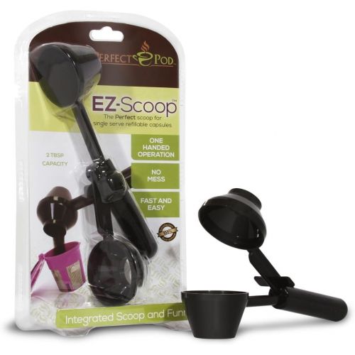  Perfect Pod EZ-Scoop | 2-in-1 Coffee Scoop and Funnel for Single-Serve Refillable Capsules, 2 Tablespoon Portioned Coffee Scooper