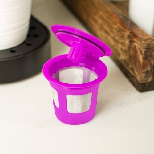  Perfect Pod Cafe Save Reusable K Cup Pod Coffee Filters | Refillable Coffee Pod Capsules with Built-In, Integrated Mesh Strainer for Use with Keurig & Select Single Cup Coffee Mach