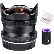 PERGEAR 7.5mm F2.8 Fish Eye Manual Focus Fixed Lens Compatible with Nikon Z Mount APS-C mirrorless Camera Z50