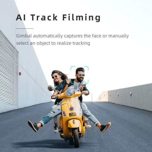  PERGEAR AOCHUAN Smart XR 3-Axis Handheld Gimbal for Smartphone, Foldable Small Pocket Size 250g Max. Payload iOS & Android Supported Combined Zoom Dual Focus Control LCD Display