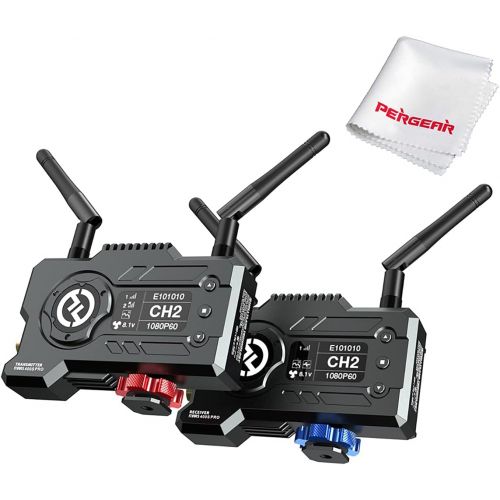  [아마존베스트]PERGEAR Hollyland Mars 400S 1080p HDMI SDI Transmission System 5G Wireless Image Transmission to 4 Devices in 400ft 0.1s Low Latency Support Android & iOS 3 Scene Modes, W Battery Kit (Tra