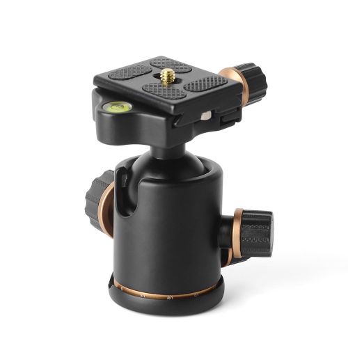  PERGEAR Pergear TH3 Pro Tripod Ball Head 8KG17.63lb Payload 360 Degree Fluid Rotation 3 Operation Knobs Achieve No Dead Angle Extra Quick Release Pate Screw Adapter